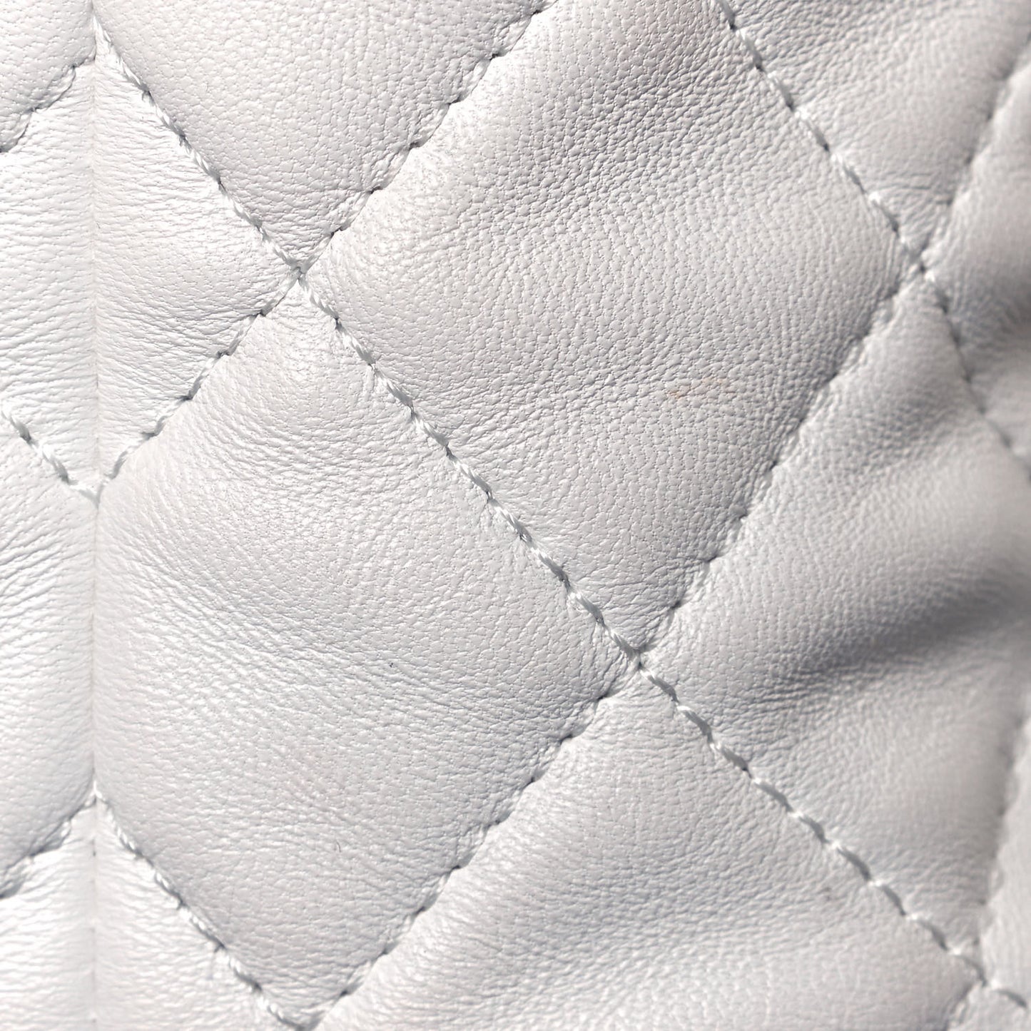 Lambskin Quilted Small Perfect Meeting Hobo White