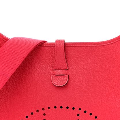 Hermes Taurillon Clemence Evelyne III PM Rose Extreme 8 of 15