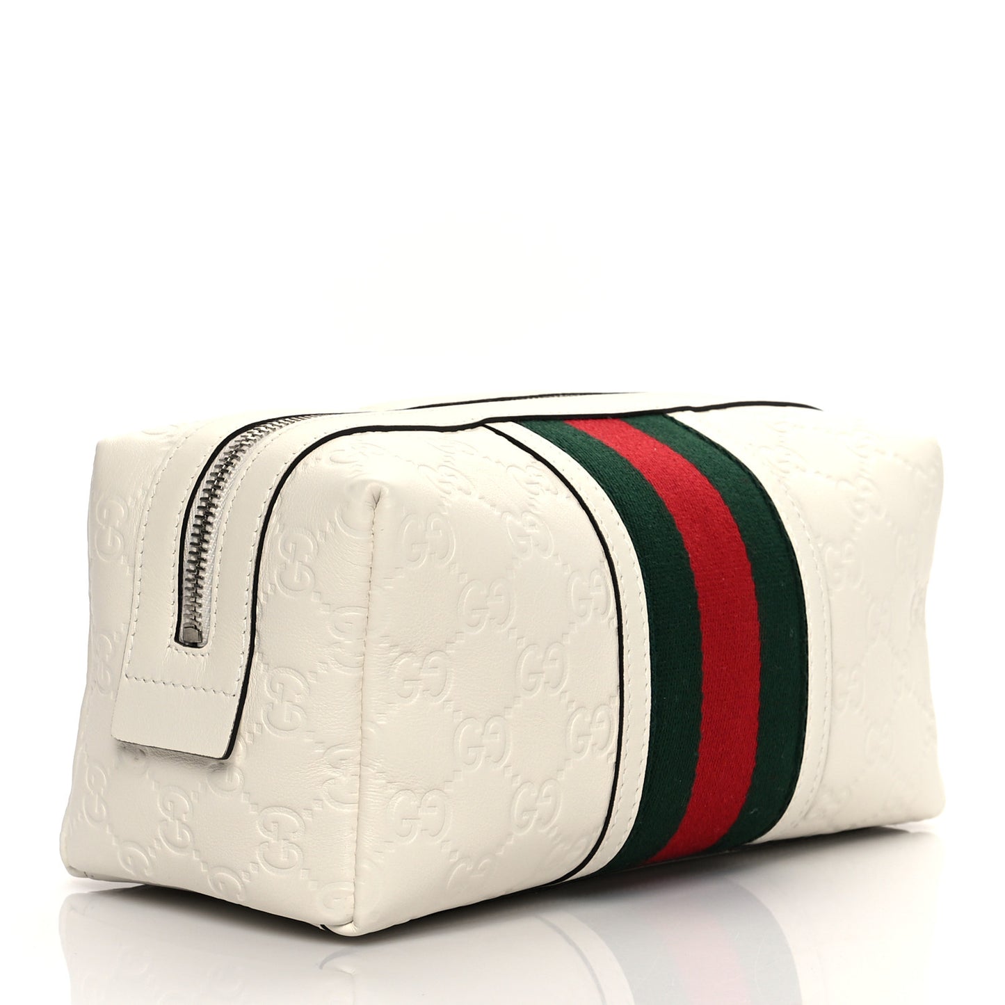 Guccissima Web Cosmetic Case White