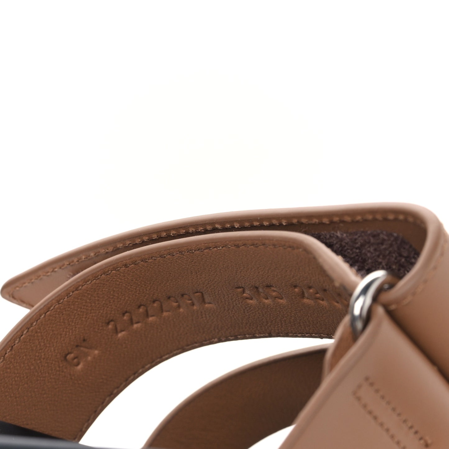 Calfskin Womens Chypre Sandals 36.5 Gold