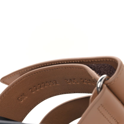 Hermes Calfskin Womens Chypre Sandals 36.5 Gold 8 of 9