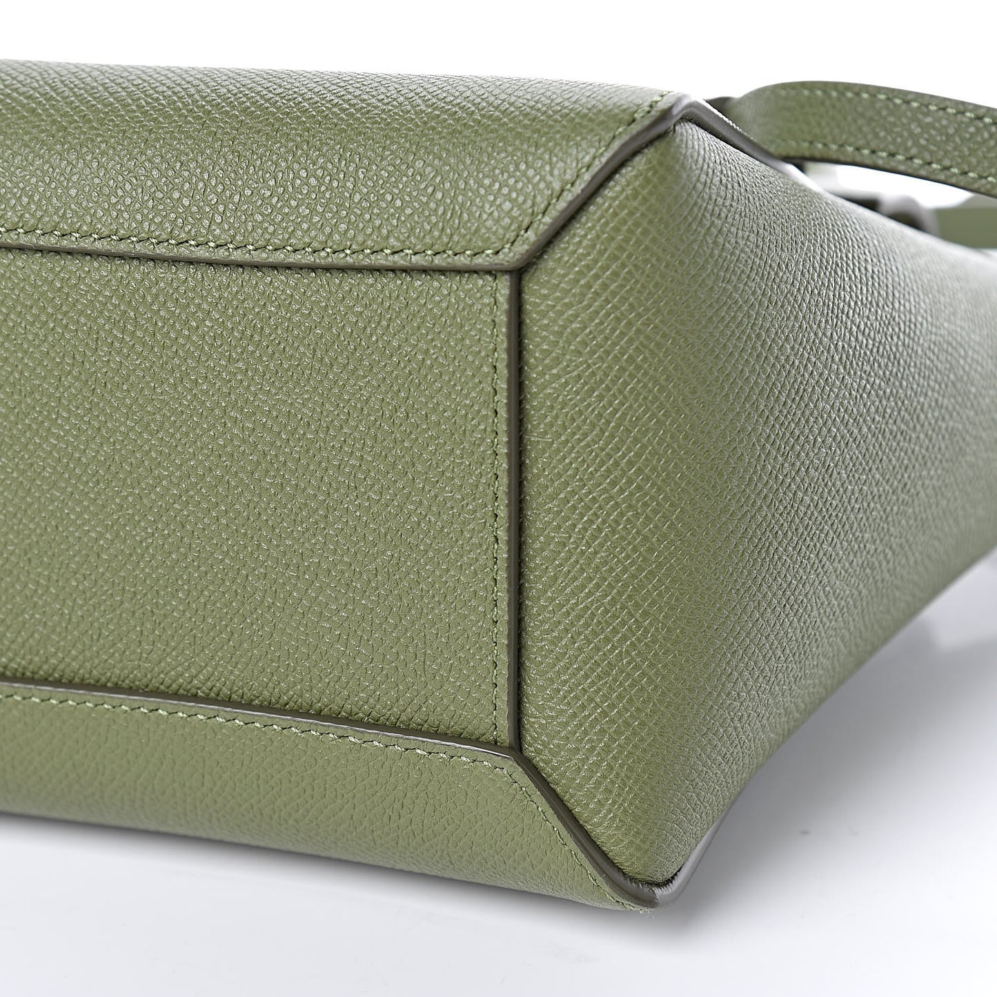 Grained Calfskin Nano Belt Bag Olive