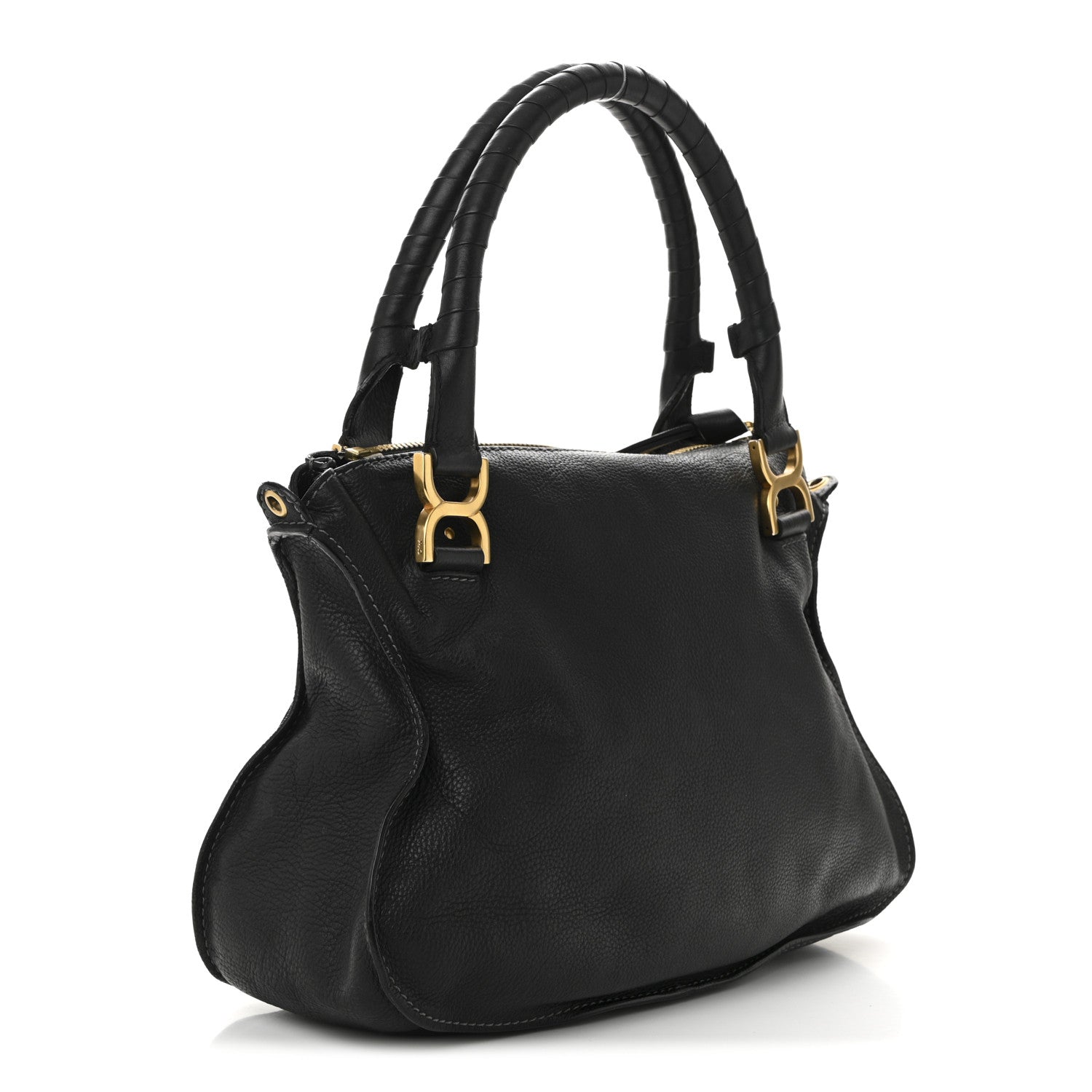 Chloe Calfskin Medium Marcie Satchel Black 3 of 10