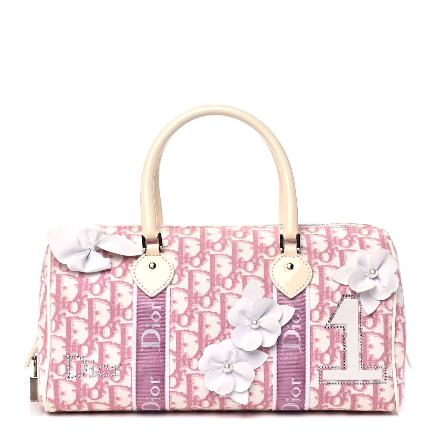 Monogram Girly Boston Pink