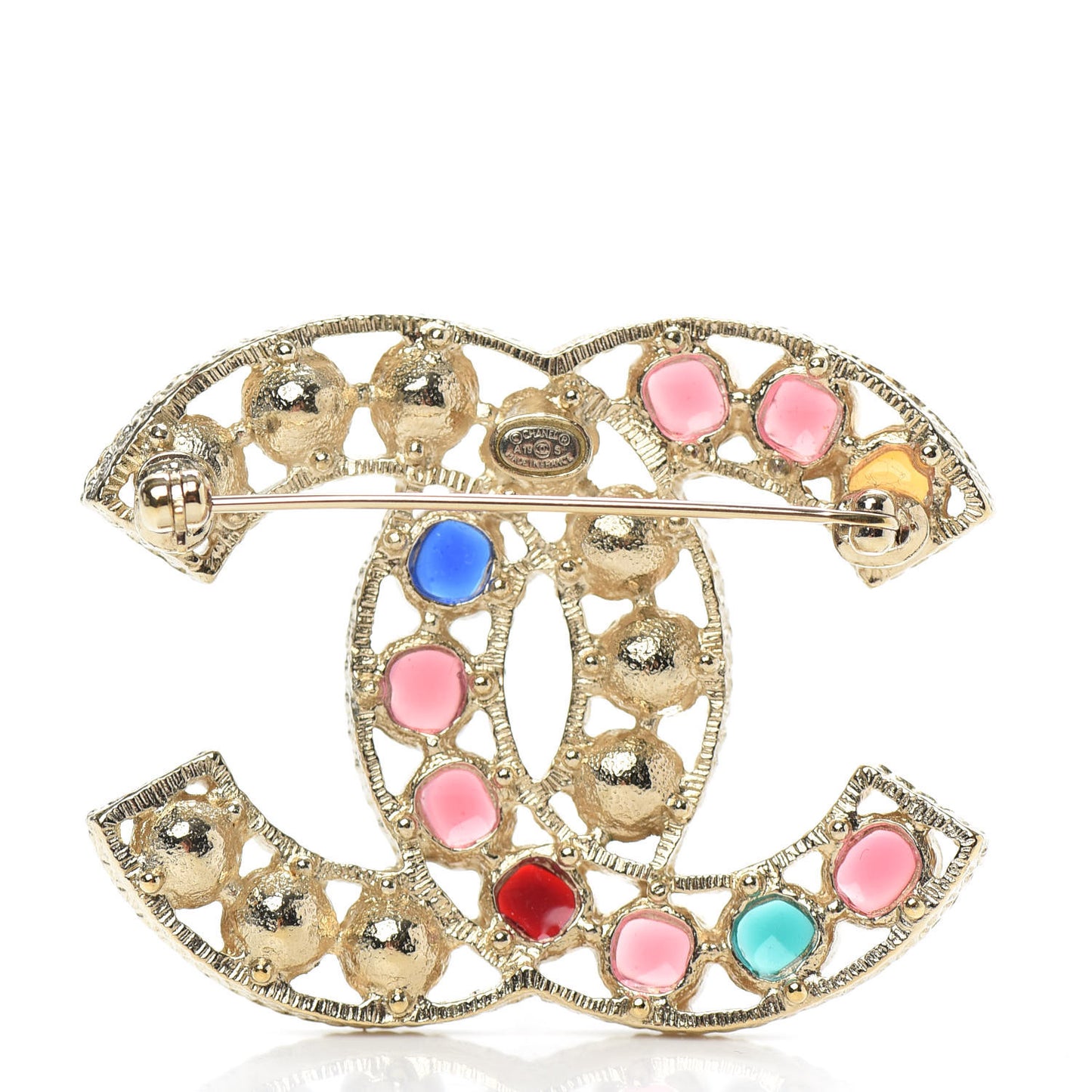 Pearl Gripiox CC Brooch Multicolor Light Gold