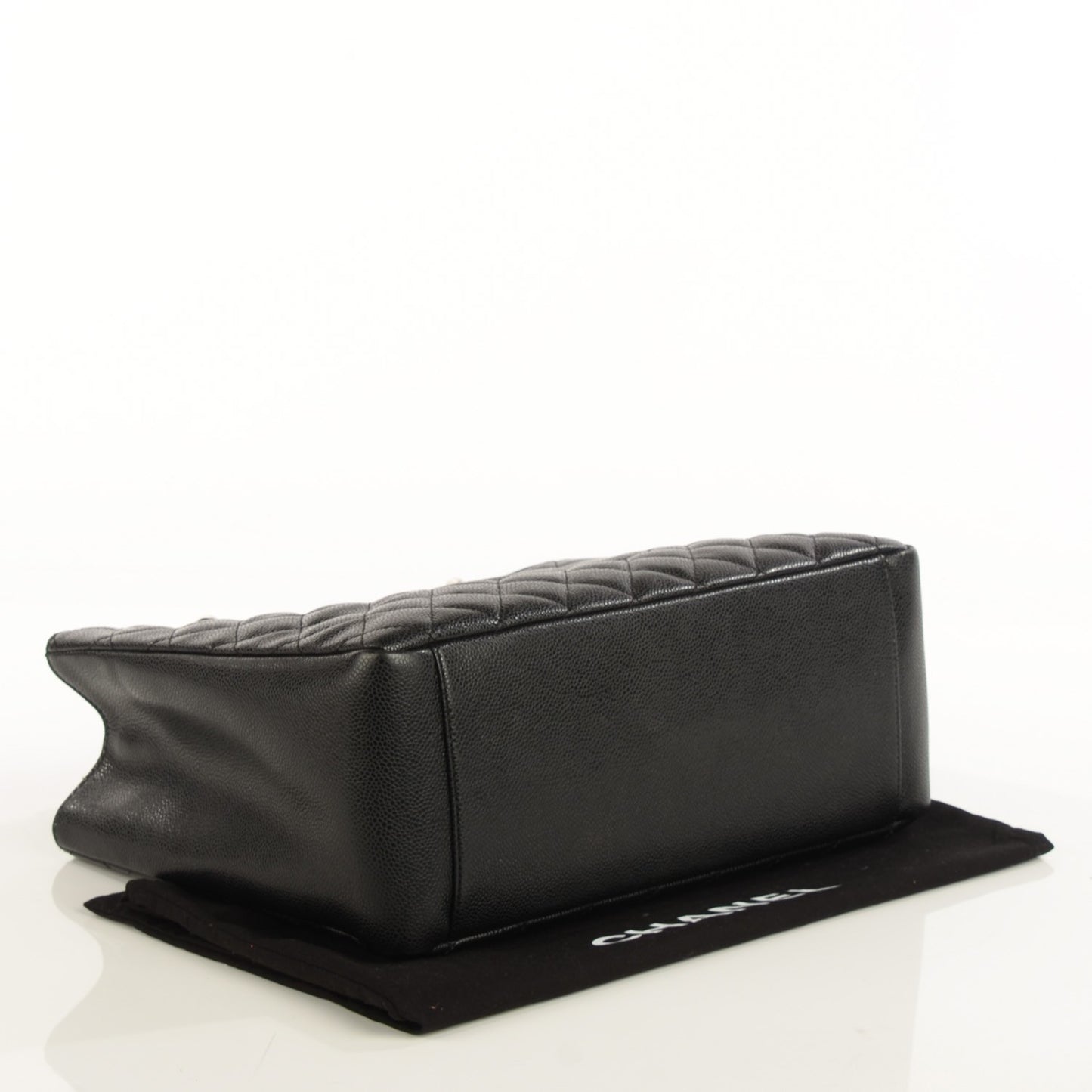 Caviar Quilted Grand Shopping Tote GST Black