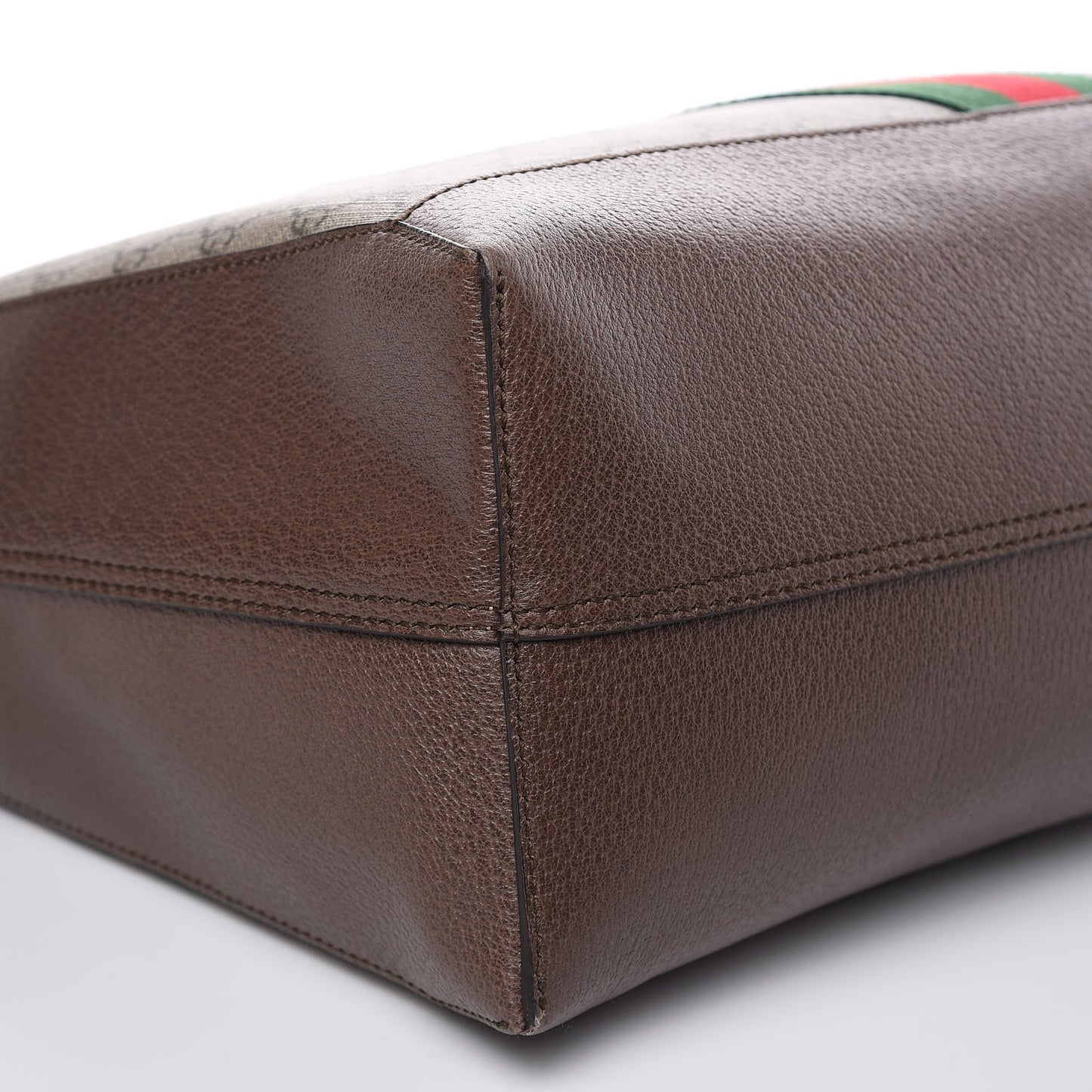 GG Supreme Monogram Web Ophidia Tote Brown