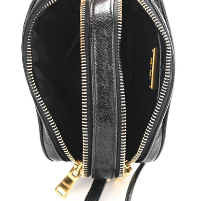 Miu Miu Vitello Shine Quilted Camera Bag Black 5 of 10