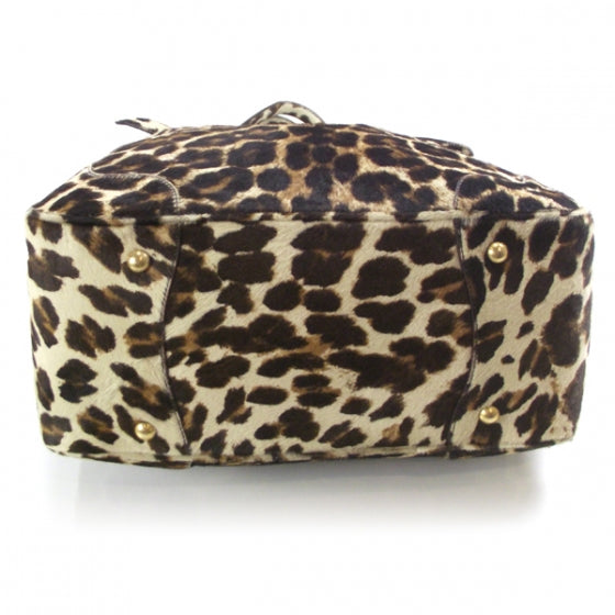 Prada Calf Hair Leopard Print Frame Bag 4 of 11