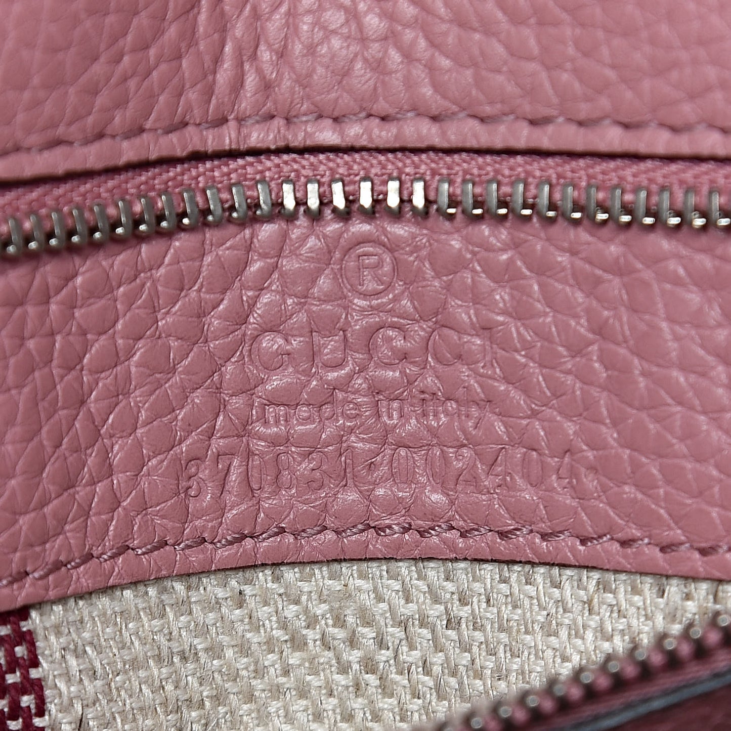 Cellarius Calfskin Small Bamboo Daily Top Handle Bag Carmine Rose