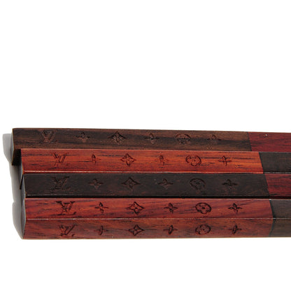 Louis Vuitton Rosewood Monogram Chopsticks With Case 4 of 5