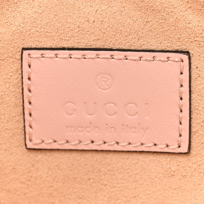 Gucci Calfskin Matelasse Chevron GG Marmont Heart Coin Purse Perfect Pink 6 of 8