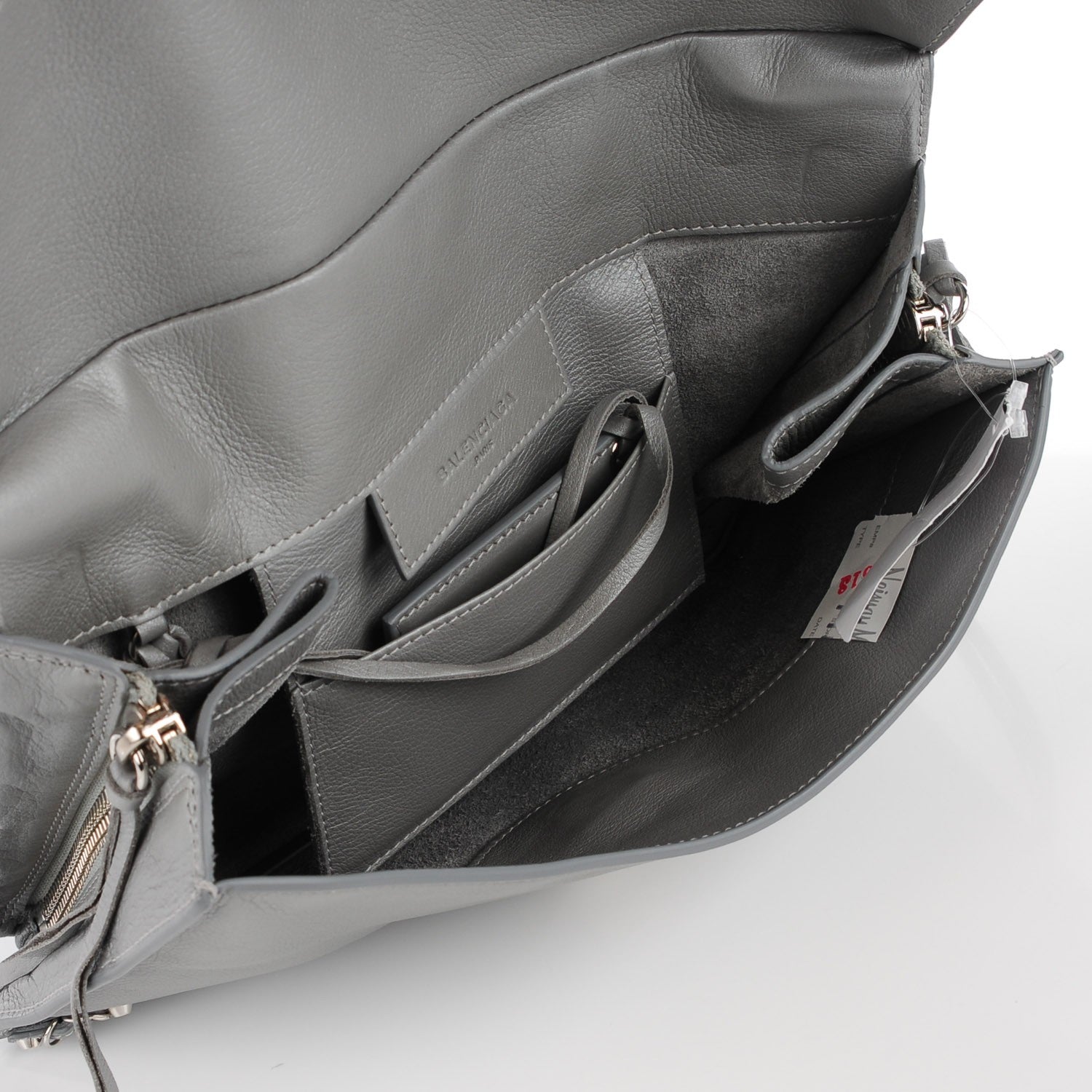 Balenciaga Veau Papier Sight Clutch Gris Metal 7 of 11