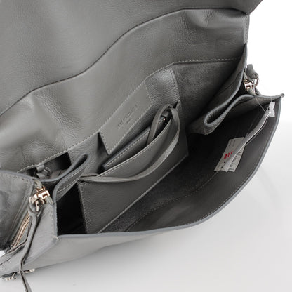 Balenciaga Veau Papier Sight Clutch Gris Metal 7 of 11