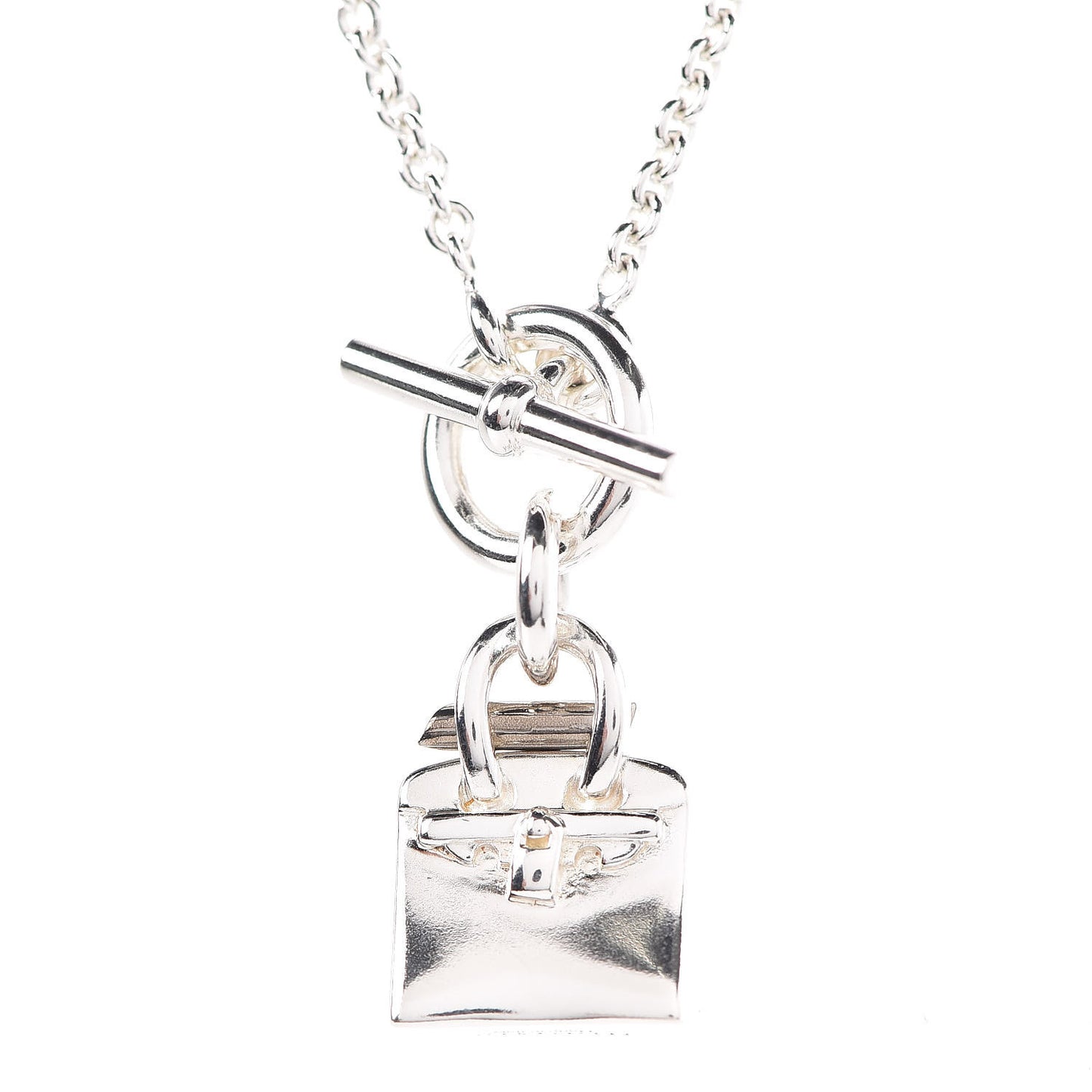 Sterling Silver Birkin Amulette Pendant Necklace