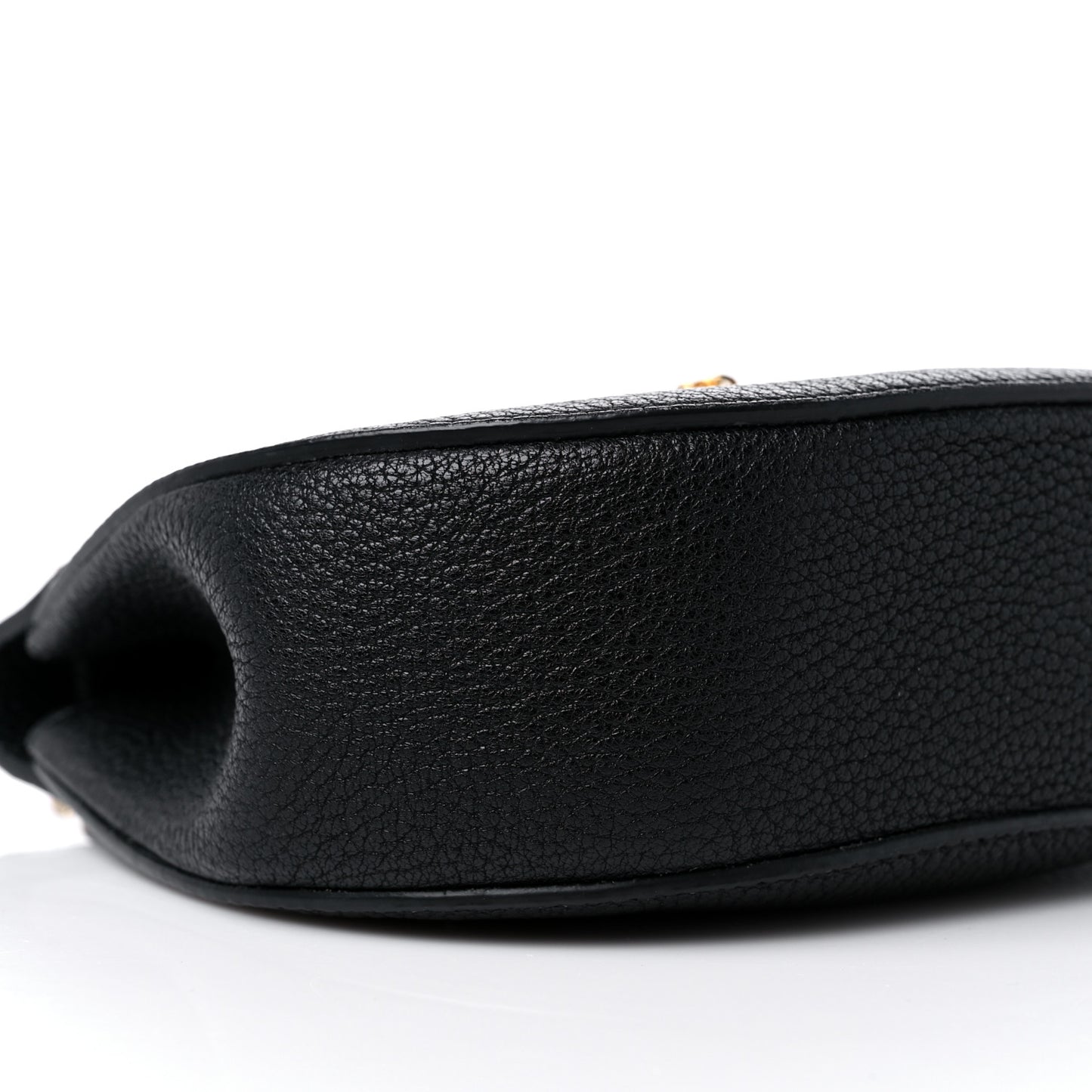 Grained Lambskin Drew Shoulder Bag Black