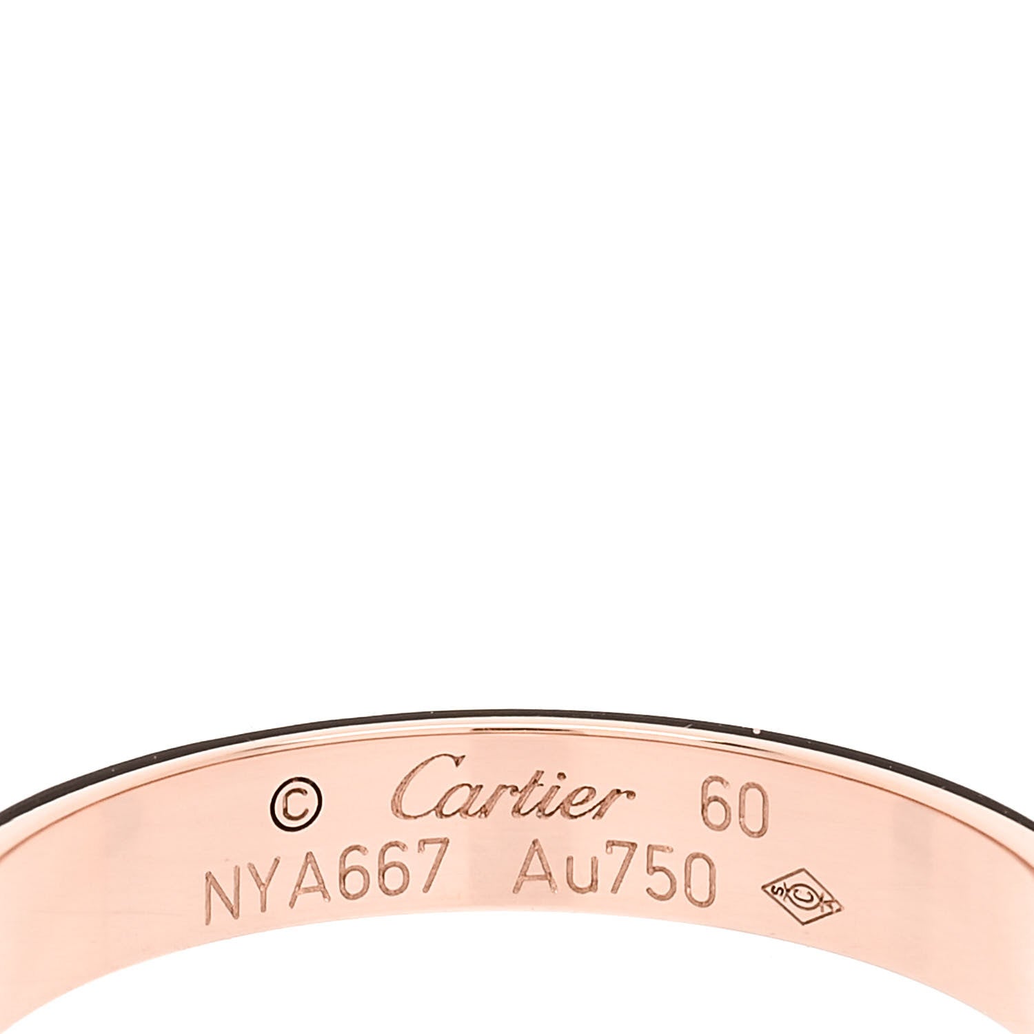 Cartier 18K Pink Gold 3.5mm LOVE Wedding Band Ring 60 9 4 of 5