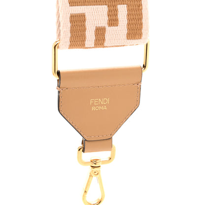 Fendi Ribbon Vitello King FF 1974 Adjustable Strap You Poudre Cuoio Miele Scuro 3 of 5