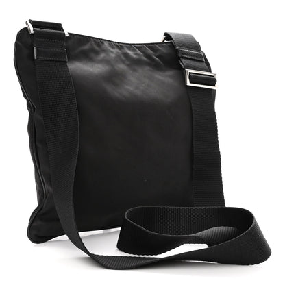 Prada Nylon Saffiano Flat Messenger Bag Black 3 of 9