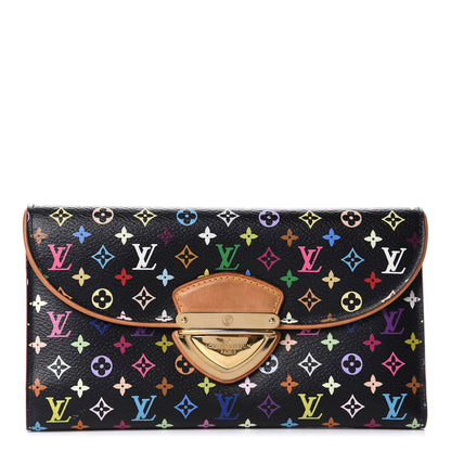 Louis Vuitton Monogram Multicolor Eugenie Wallet Black Grenade 1 of 11