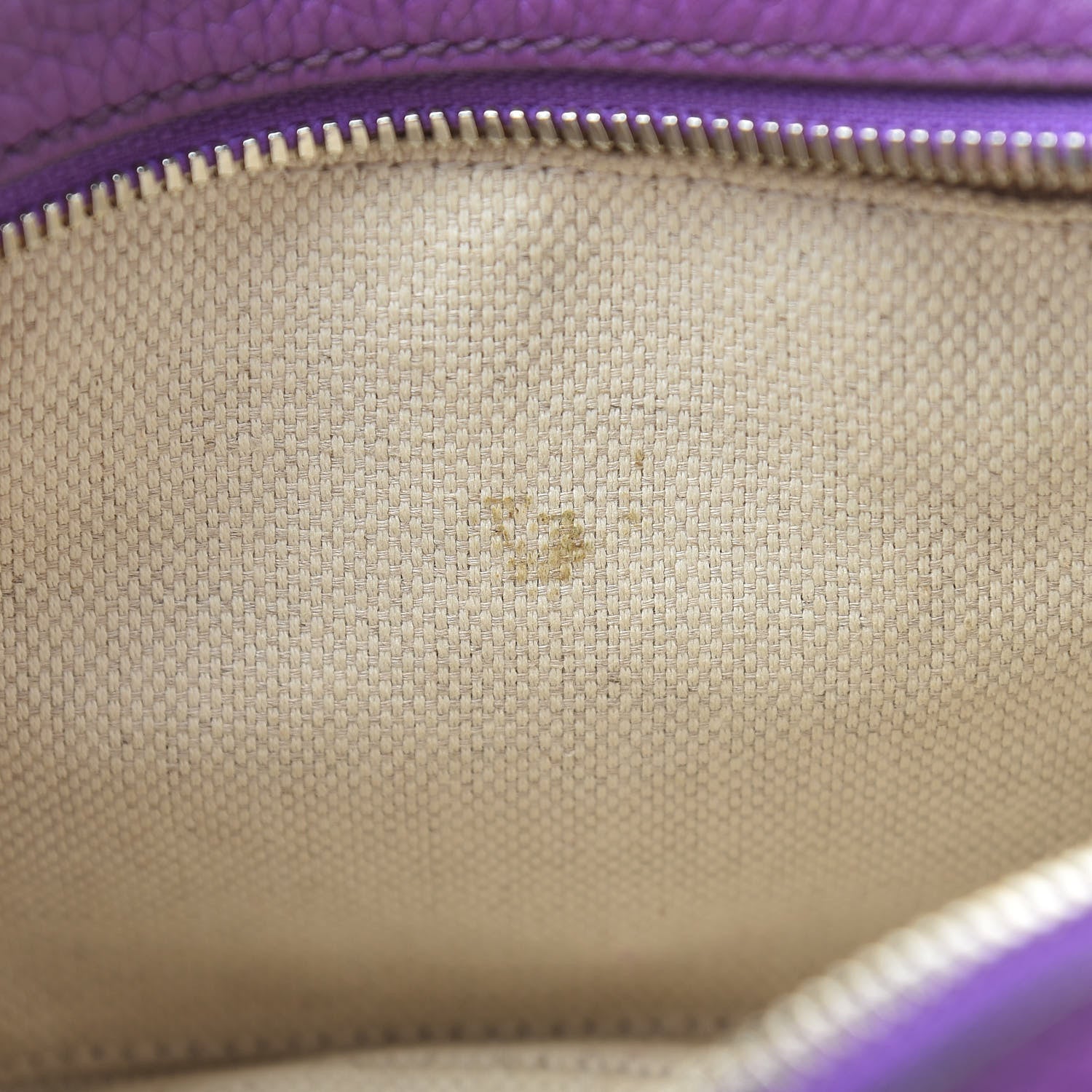 Gucci Pebbled Calfskin Small Soho Disco Bag Shine Purple 14 of 14