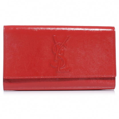 Saint Laurent Patent Belle de Jour Clutch Red 1 of 7