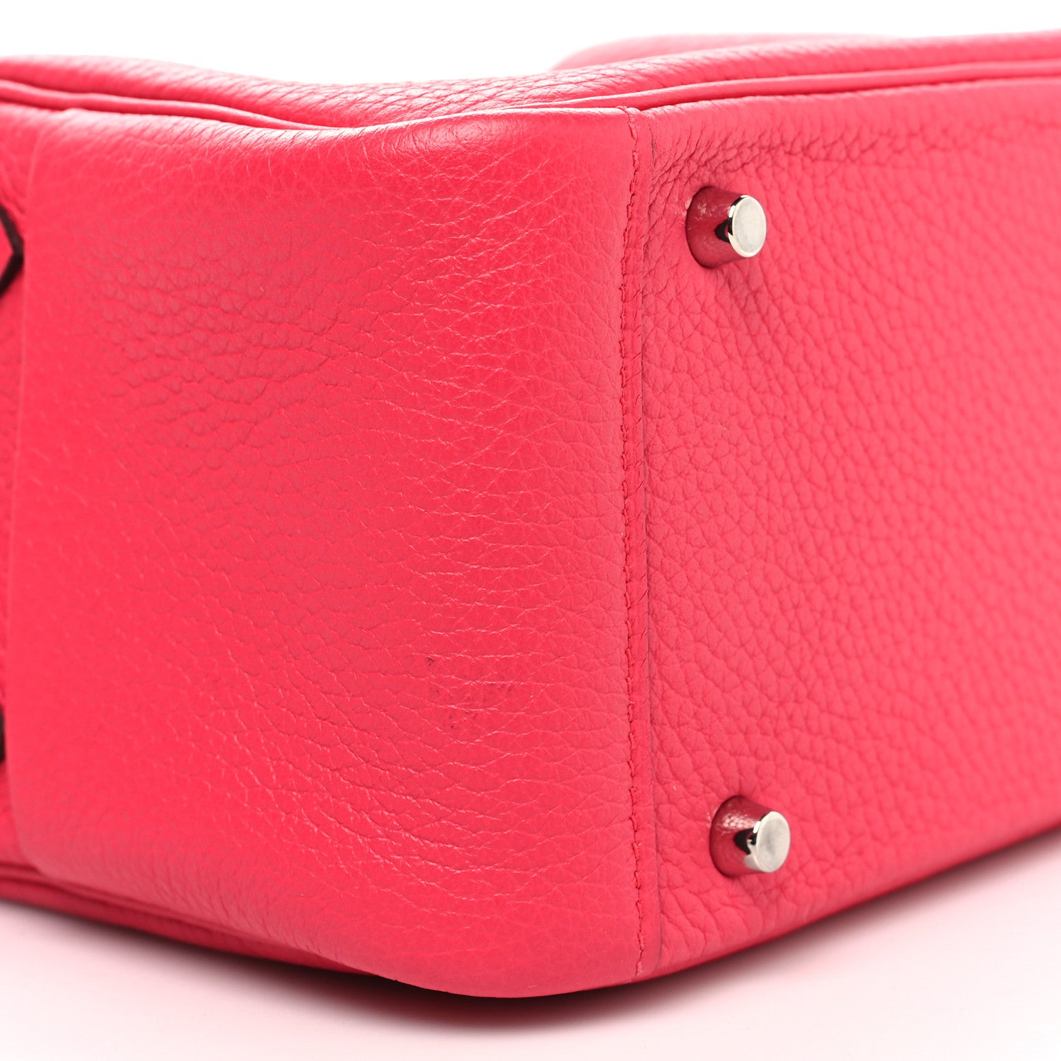 Hermes Taurillon Clemence Mini Lindy 20 Rose Extreme 9 of 11