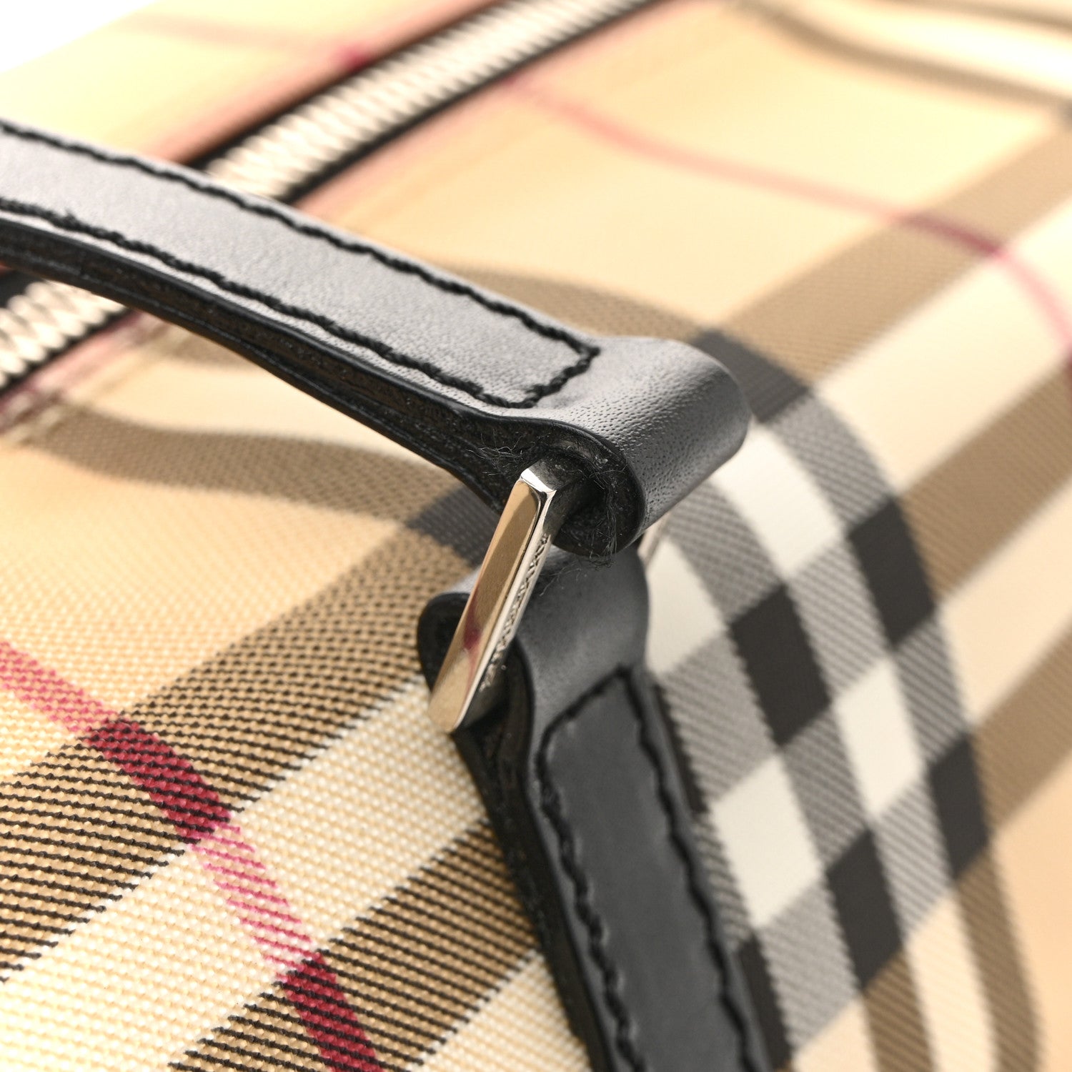 Burberry Nova Check Barrel Bag Black 14 of 16
