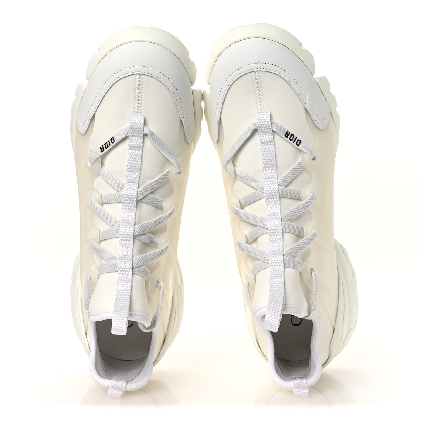 Technical Fabric Rubber Womens D-Connect Sneakers 39.5 White