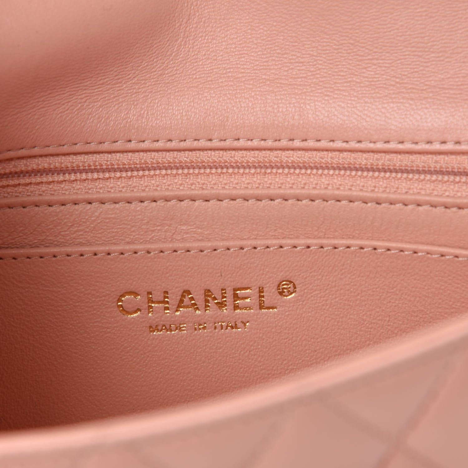 Chanel Lambskin Quilted Mini Rectangular Flap Light Pink 8 of 10