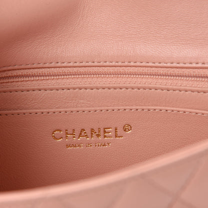 Chanel Lambskin Quilted Mini Rectangular Flap Light Pink 8 of 10