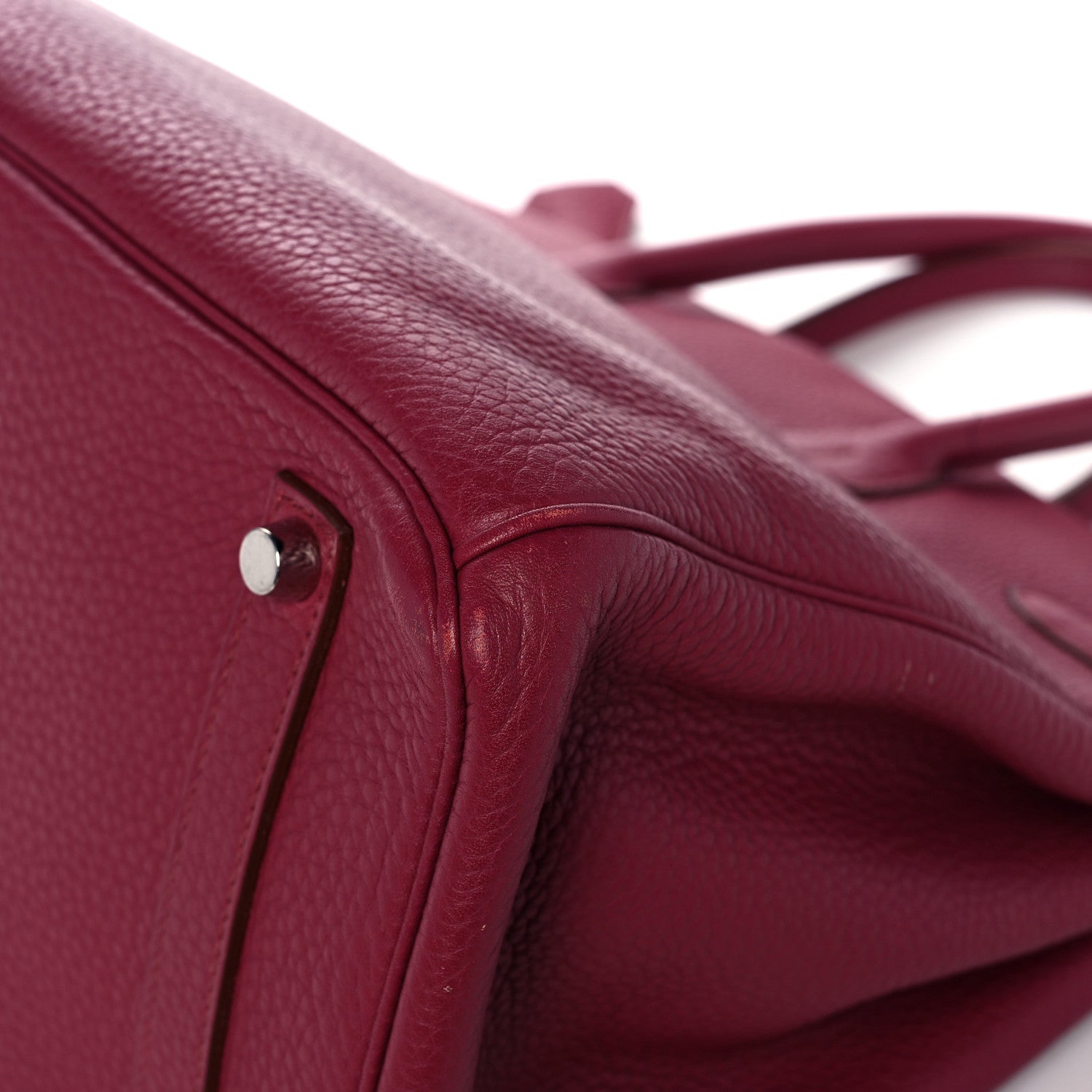 Hermes Taurillon Clemence Birkin 35 Rubis 35 of 48