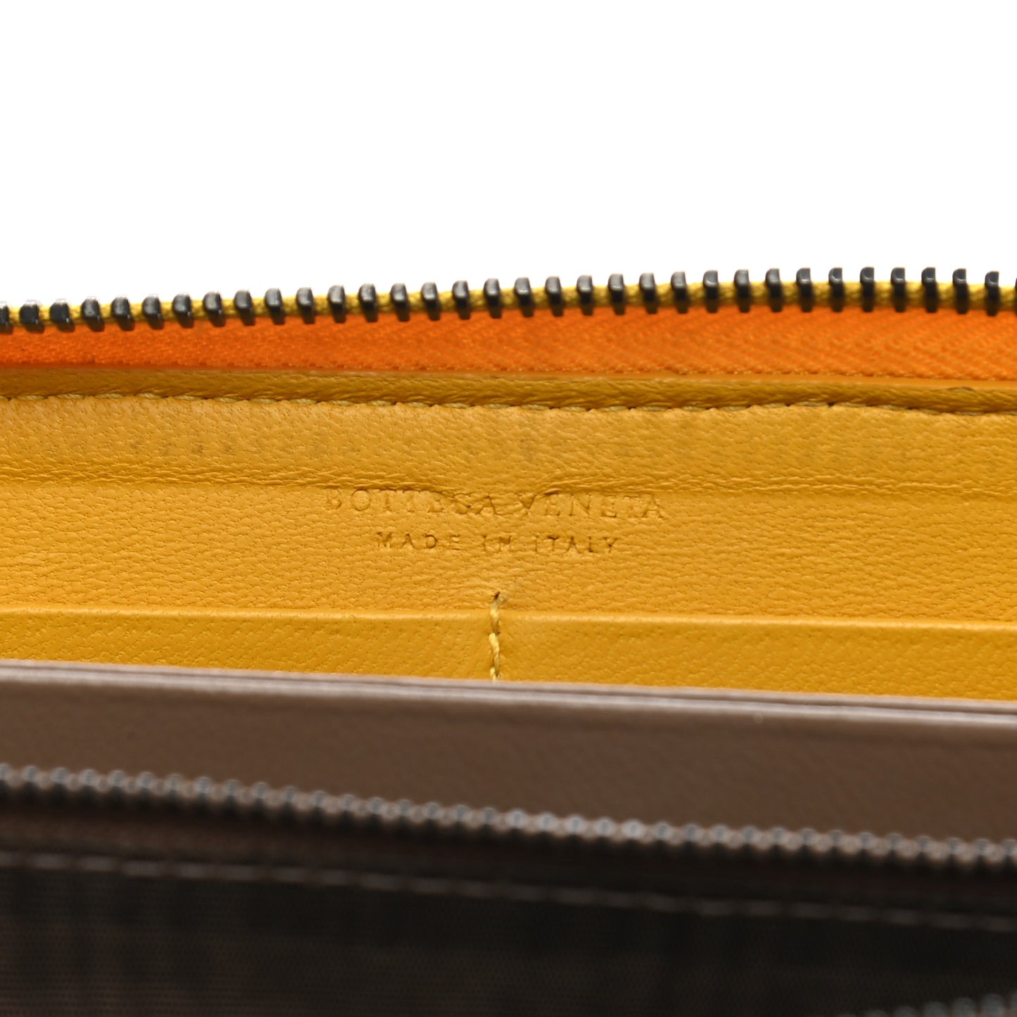 Nappa Intrecciato Zip Around Wallet Sunset