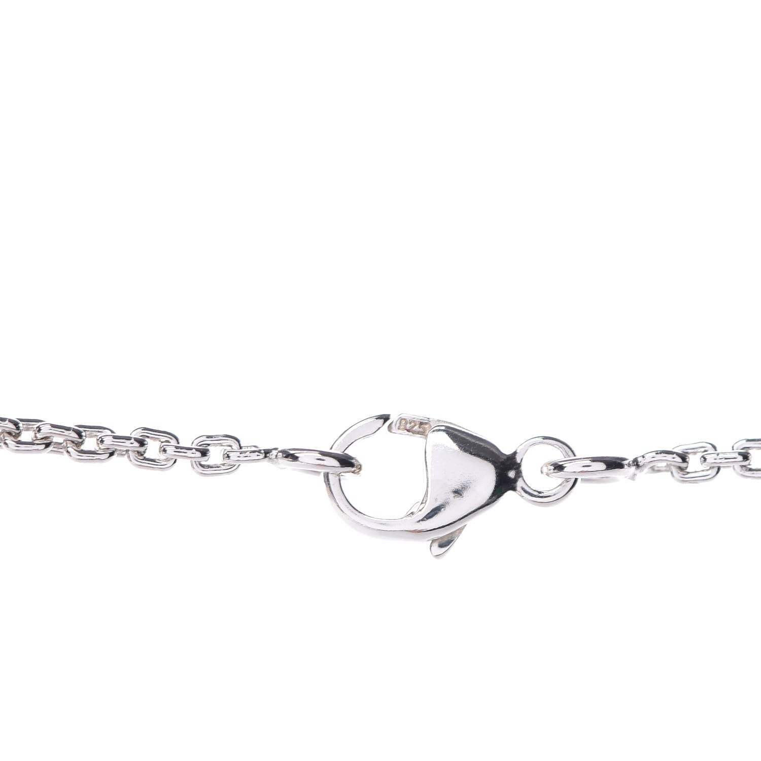 Louis Vuitton Sterling Silver Lockit Necklace 5 of 6