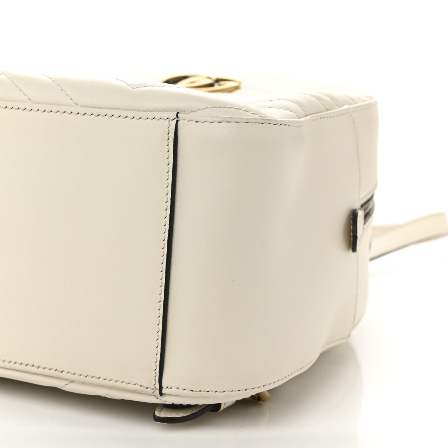Calfskin Matelasse GG Marmont Dome Backpack White