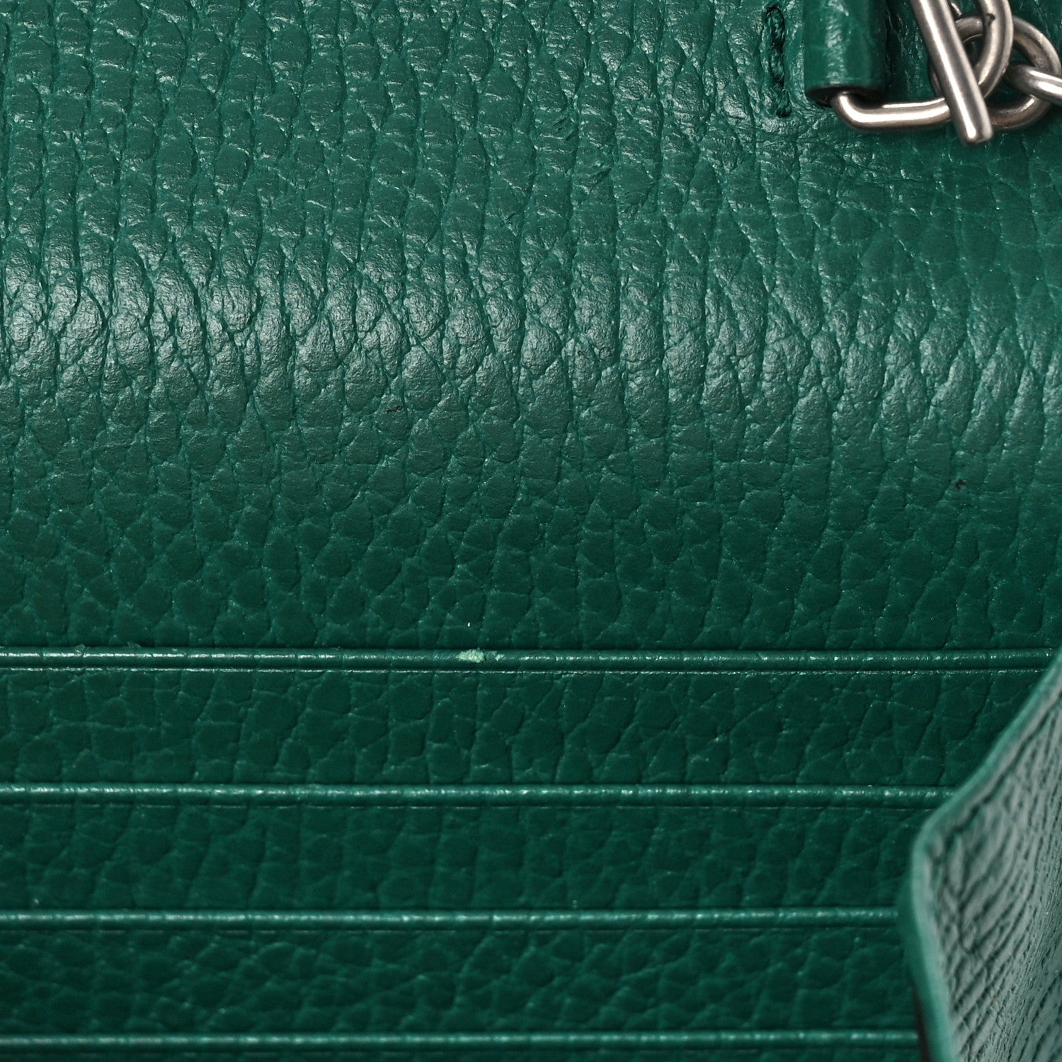 Gucci Calfskin Mini Dionysus Chain Wallet Emerald 6 of 10