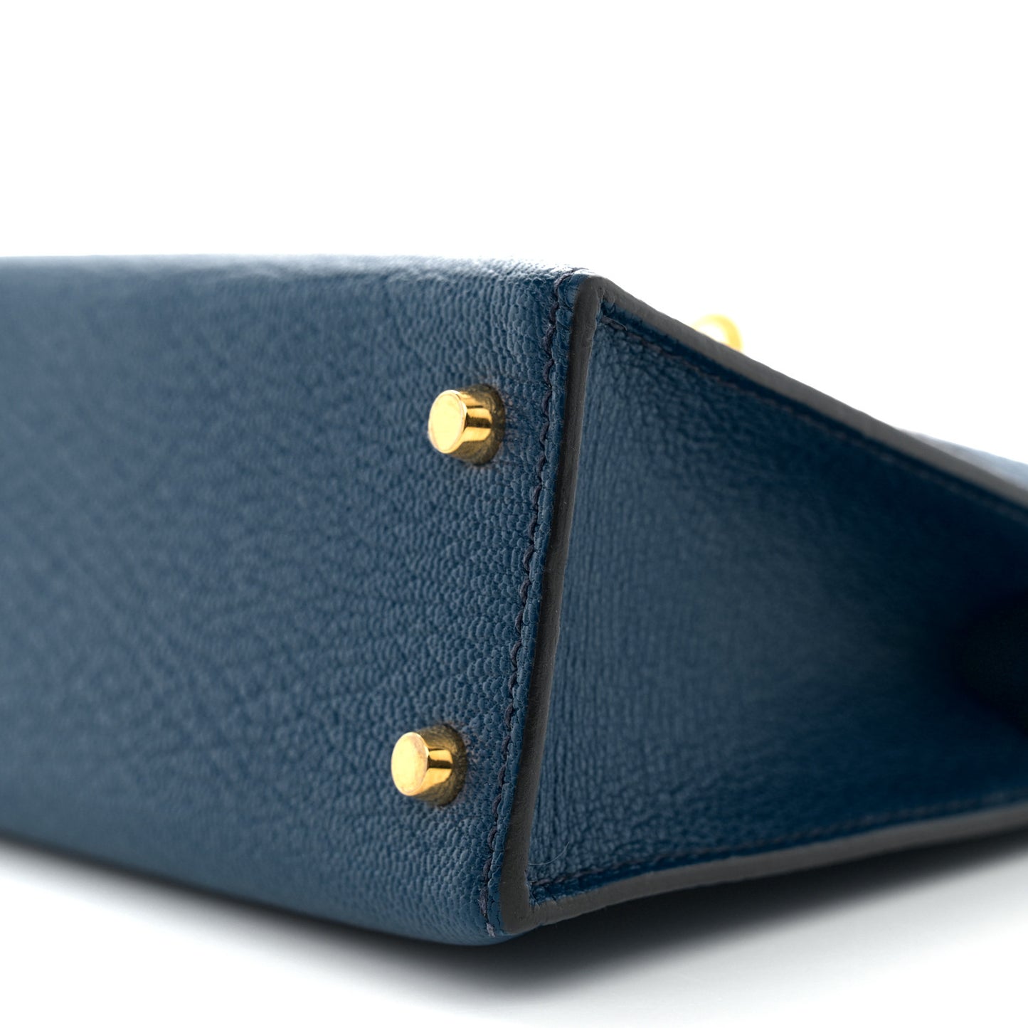 Chevre Mysore Mini Kelly Sellier 20 Bleu Saphir