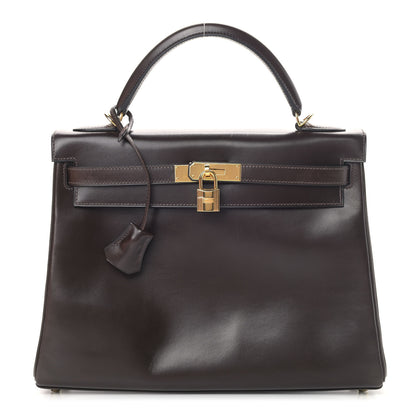 Hermes Box Kelly Retourne 32 Chocolate 1 of 12