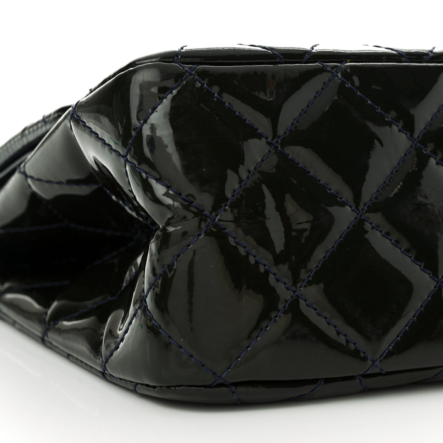 Patent Quilted 2.55 Reissue 227 Flap Navy