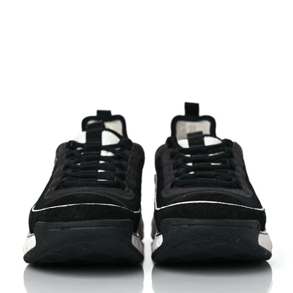 Chanel Velvet Calfskin Mixed Fibers CC Sneakers 40.5 Black 2 of 8