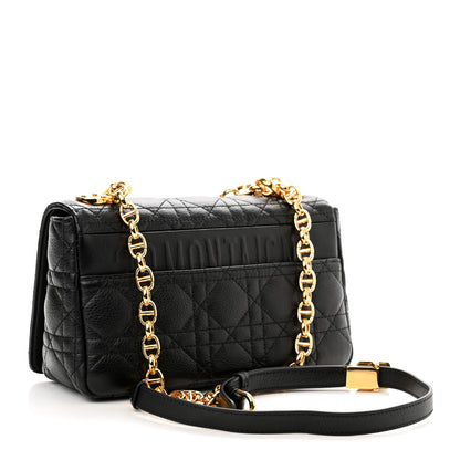 Christian Dior Calfskin Cannage Small Caro Bag Black 3 of 10
