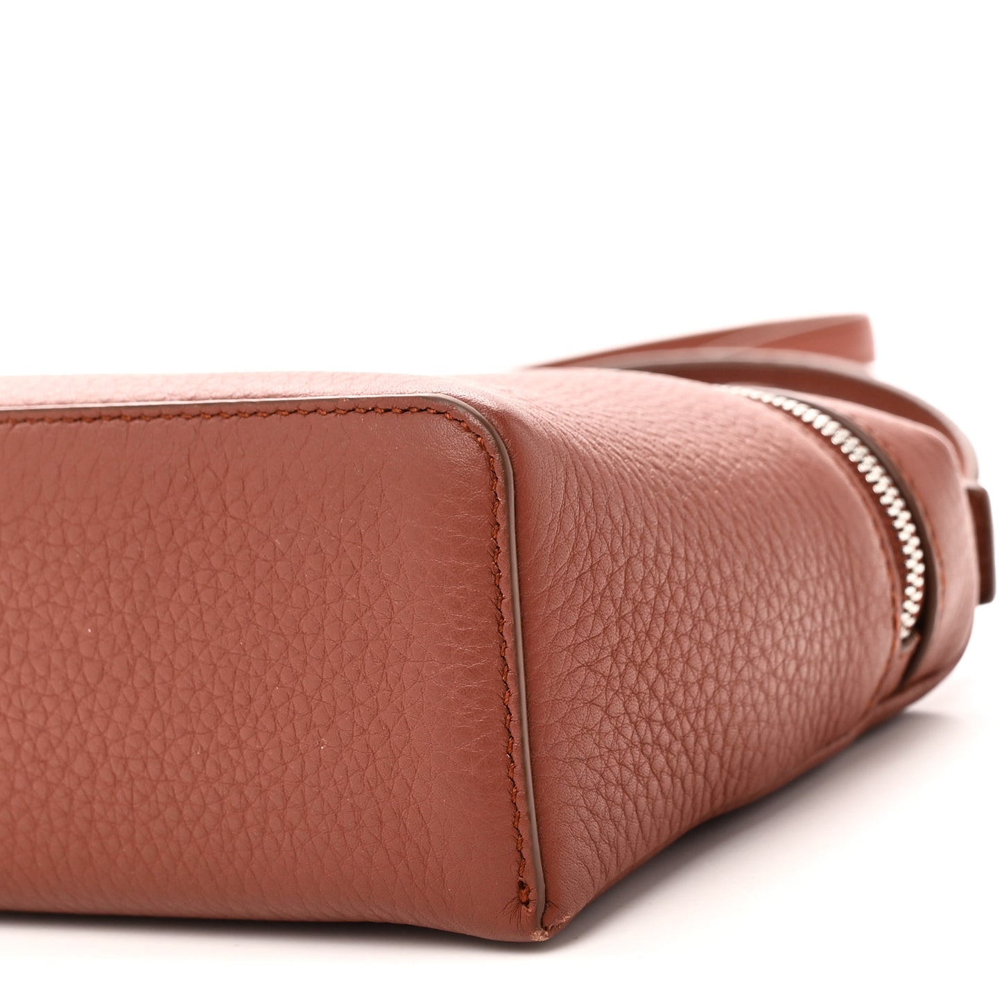 Grained Calfskin L19 Extra Pocket Pouch Kummel