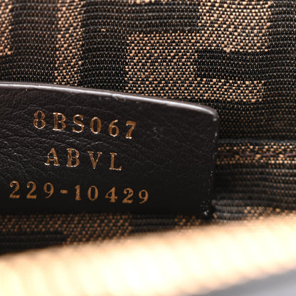 Fendi Vitello King Plexiglass Logo Embossed Mini By The Way Top Handle Boston Bag Black 7 of 11