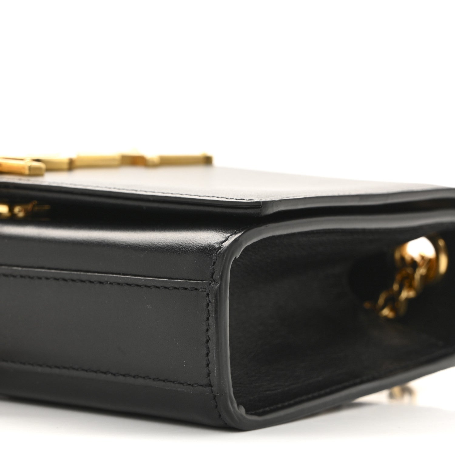 Saint Laurent Calfskin Small Classic Monogram Kate Tassel Satchel Black 10 of 13