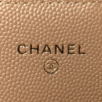Chanel Caviar Quilted Mini Chain Bag Dark Beige 5 of 10