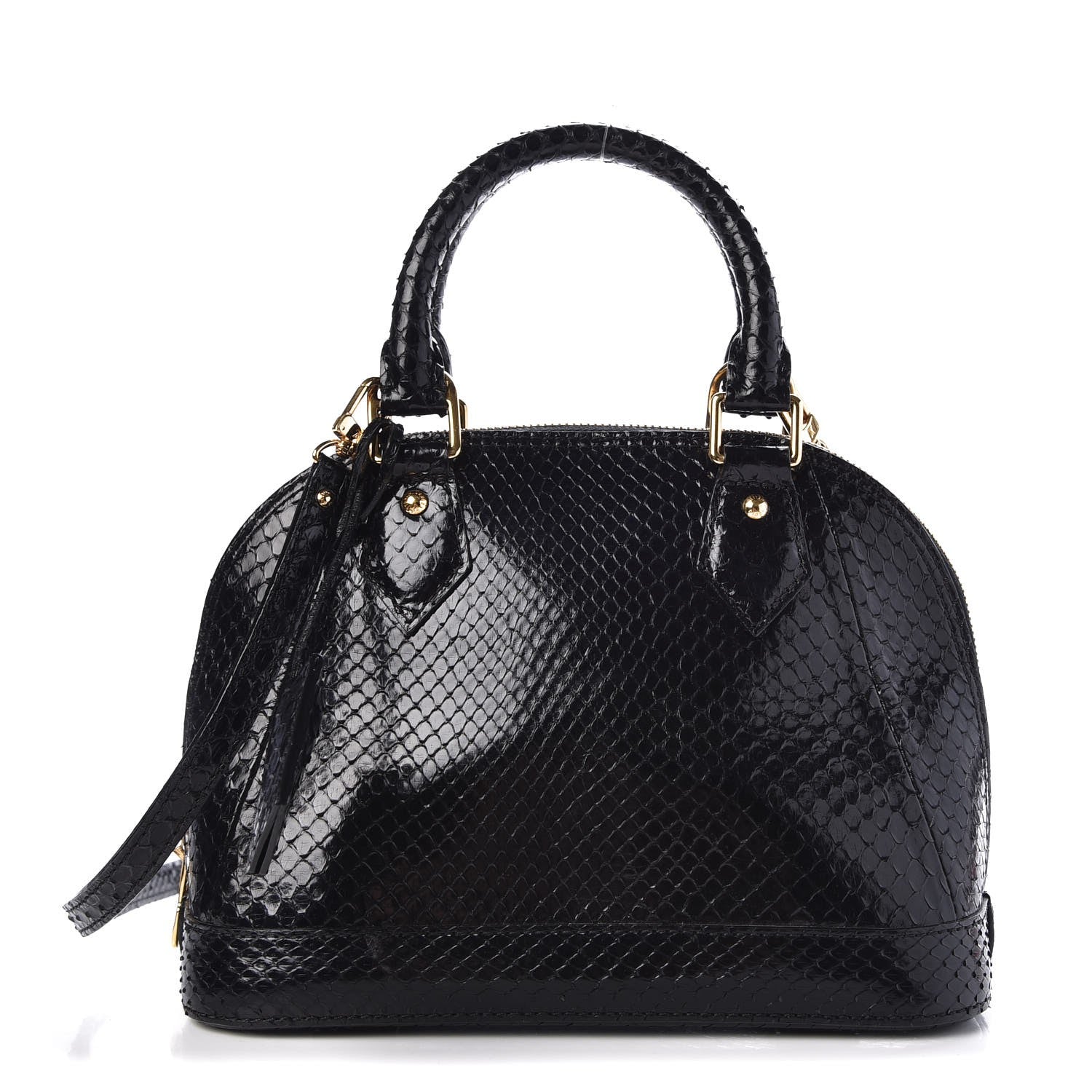 Louis Vuitton Python Alma BB Black 1 of 7