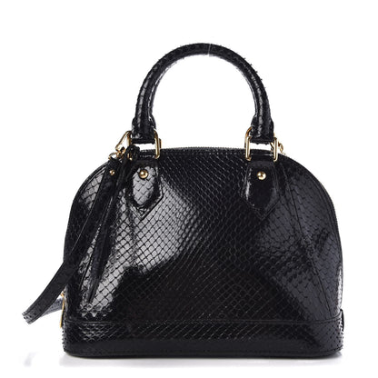 Louis Vuitton Python Alma BB Black 1 of 7