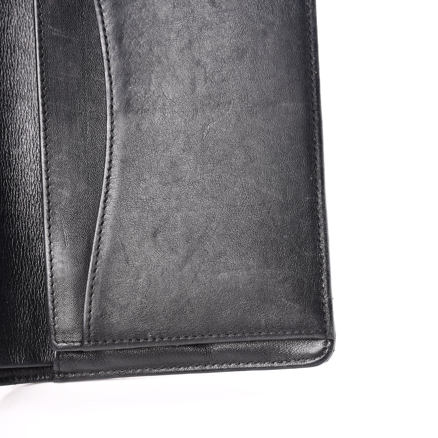 Chanel Patent Quilted Yen Wallet Black 11 of 16