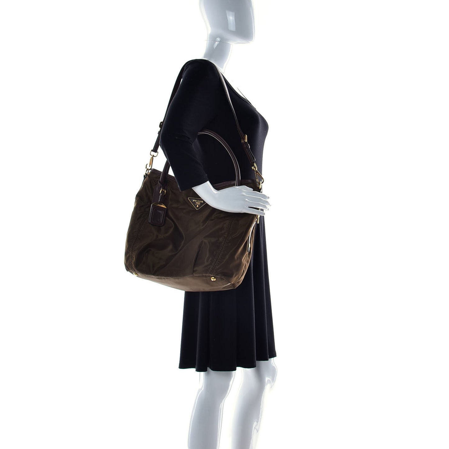 Tessuto Nylon Shoulder Bag Cocco