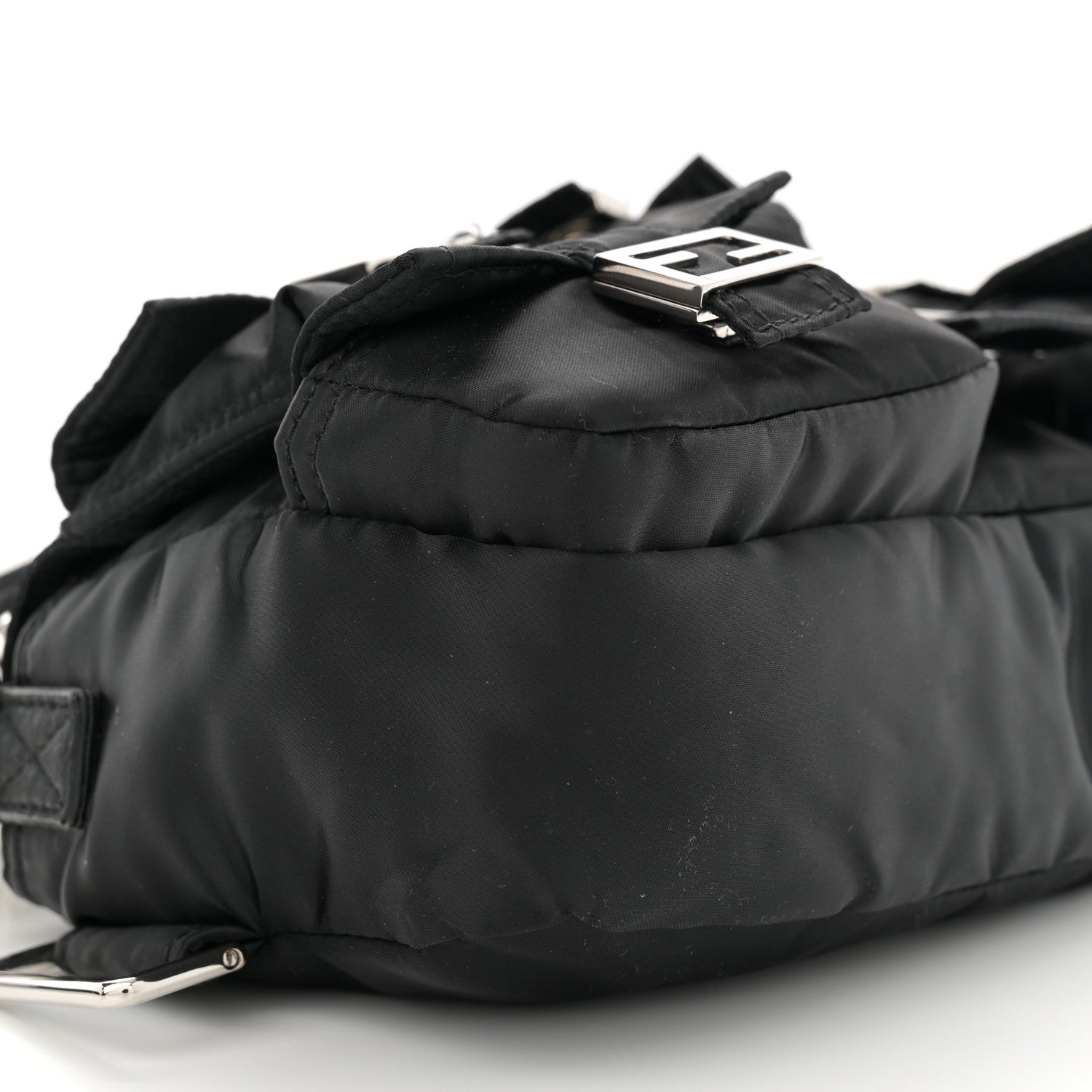 Fendi Econyl Cuoio Romano Multipocket Baguette Black 9 of 10